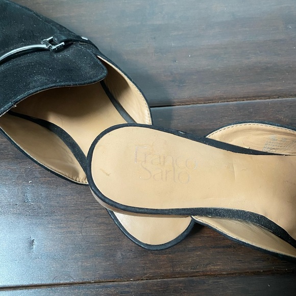Franco Sarto Black Suede Mules - Picture 5 of 8